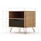 Manhattan Comfort Rockefeller 1.0 Nightstand, Nature and Textured Grey 101GMC7 - alternate 10